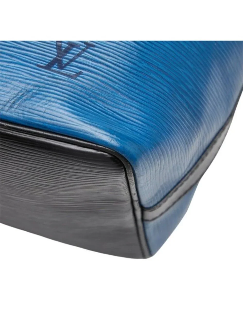 Louis Vuitton Epi Petit Noe Shoulder Bag Toledo Blue Noir Leather